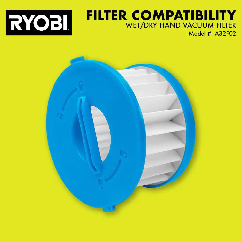 ONE+ 18V Cordless Wet/Dry Hand Vacuum Kit with 2.0 Ah Battery and Charger