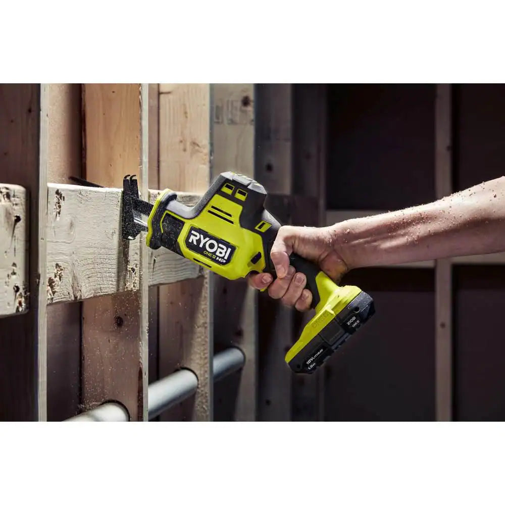 ONE+ HP 18V Brushless Cordless Compact One-Handed Reciprocating Saw Kit with 1.5 Ah Battery and 18V Charger