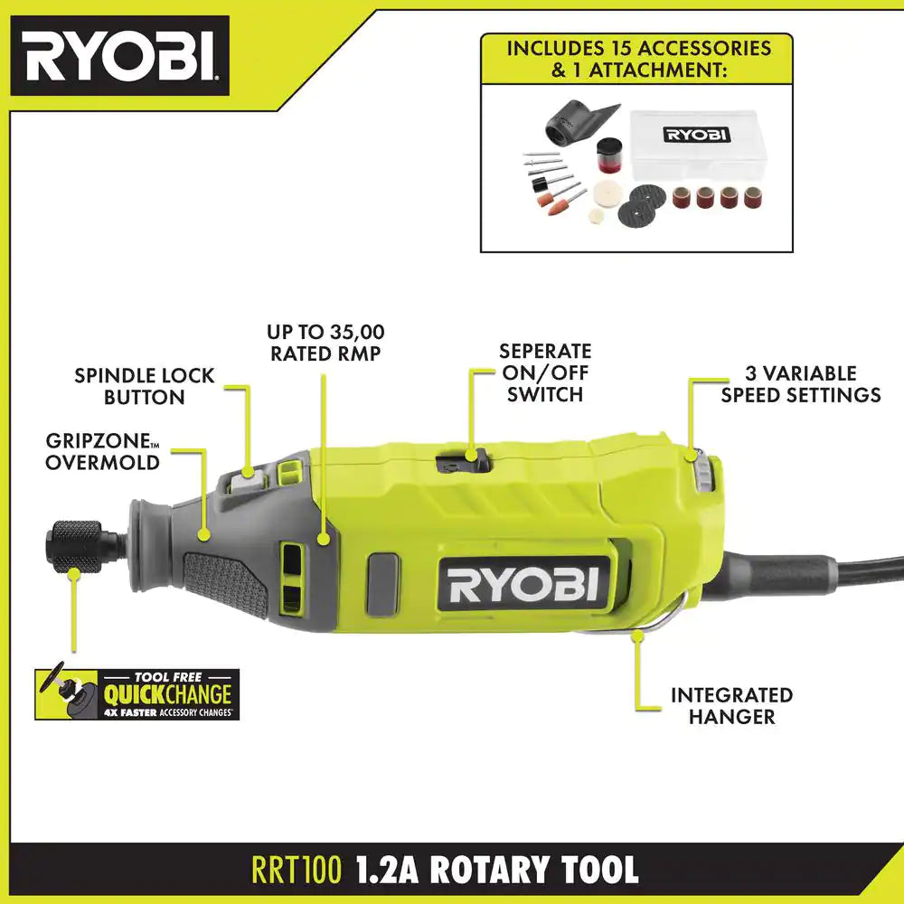 1.2 Amp Corded Rotary Tool