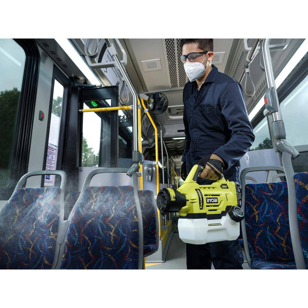 ONE+ 18V Cordless Electrostatic 0.5 Gal. Sprayer with Extra Low/Medium/High Nozzles with 2.0 Ah Battery and Charger