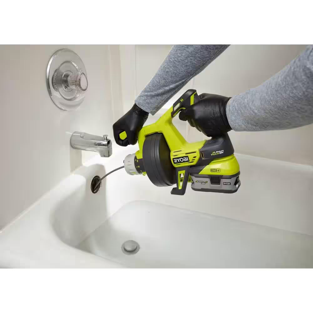 ONE+ 18V Hybrid Drain Auger (Tool Only) with Auger Replacement Drum