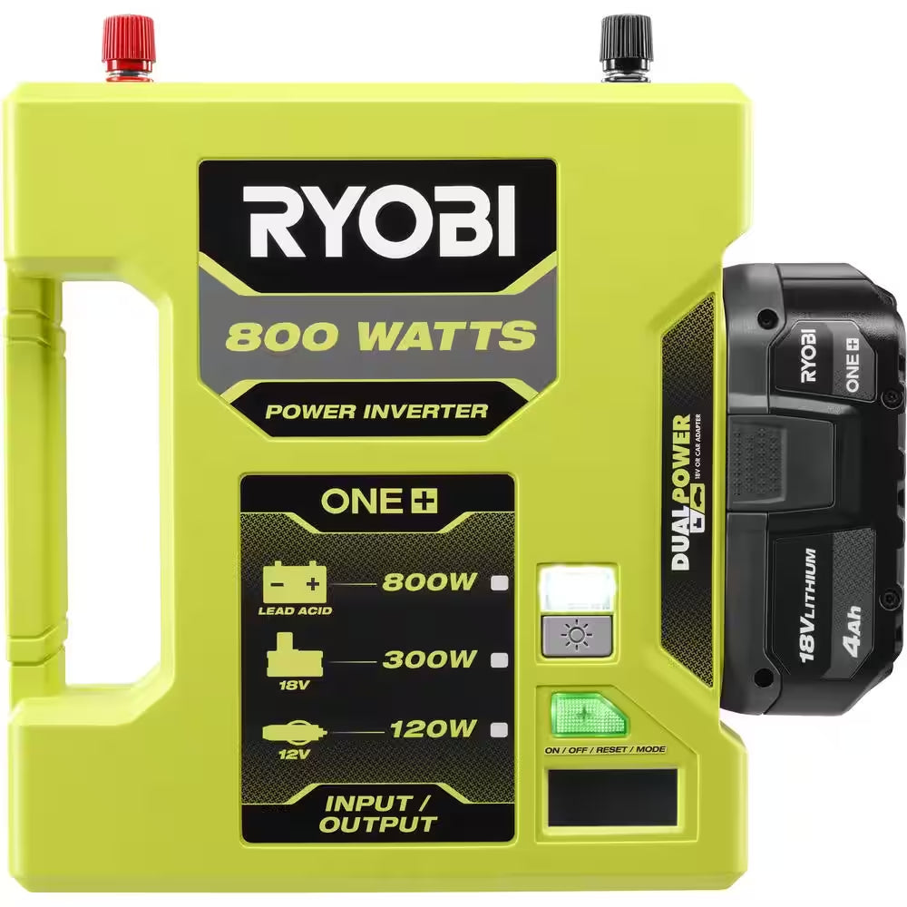 ONE+ 18V 800-Watt Max 12V Automotive Power Inverter with Dual USB Ports