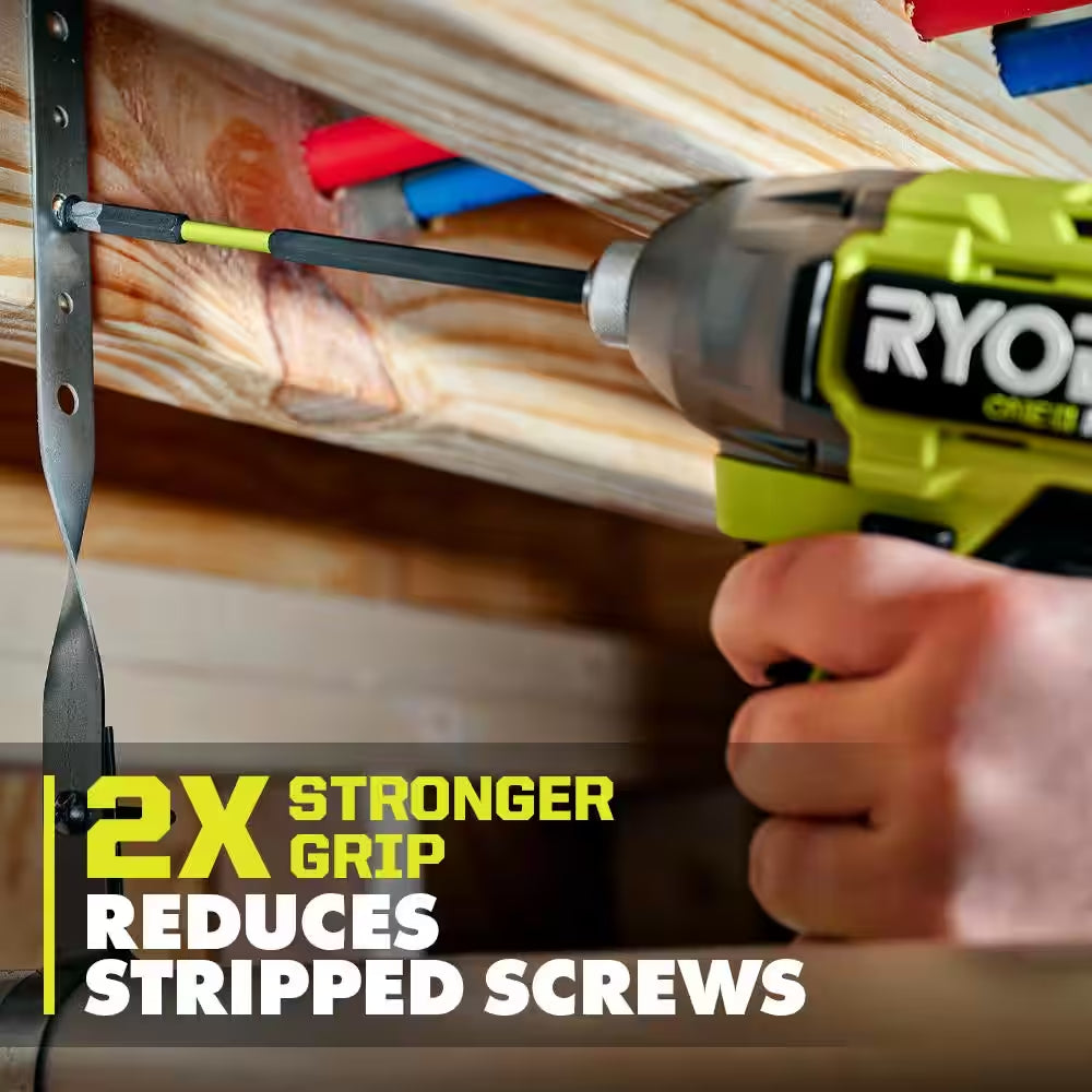 2-Piece 6 In. Diamond Grit Impact Drive Bits