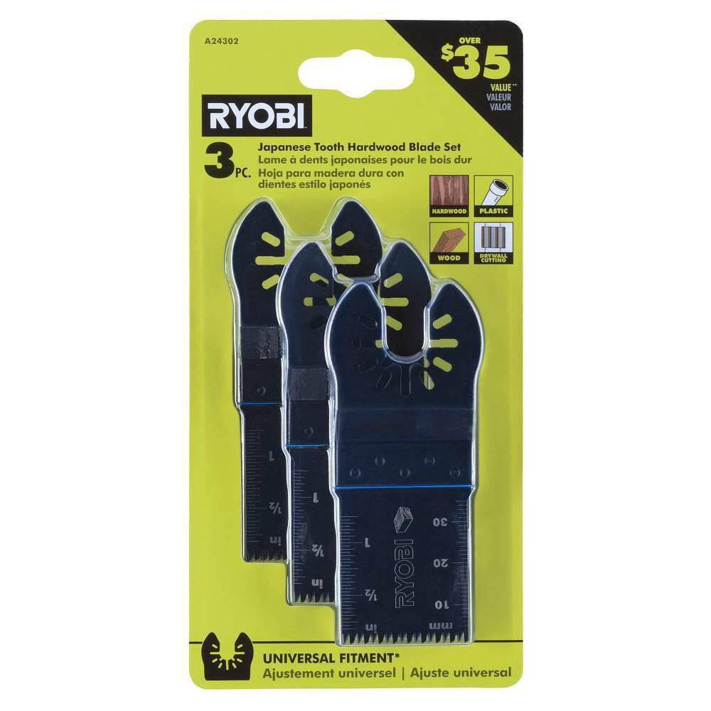 1-1/4 In. Japanese Tooth Multi-Tool Blade Set (3-Piece)