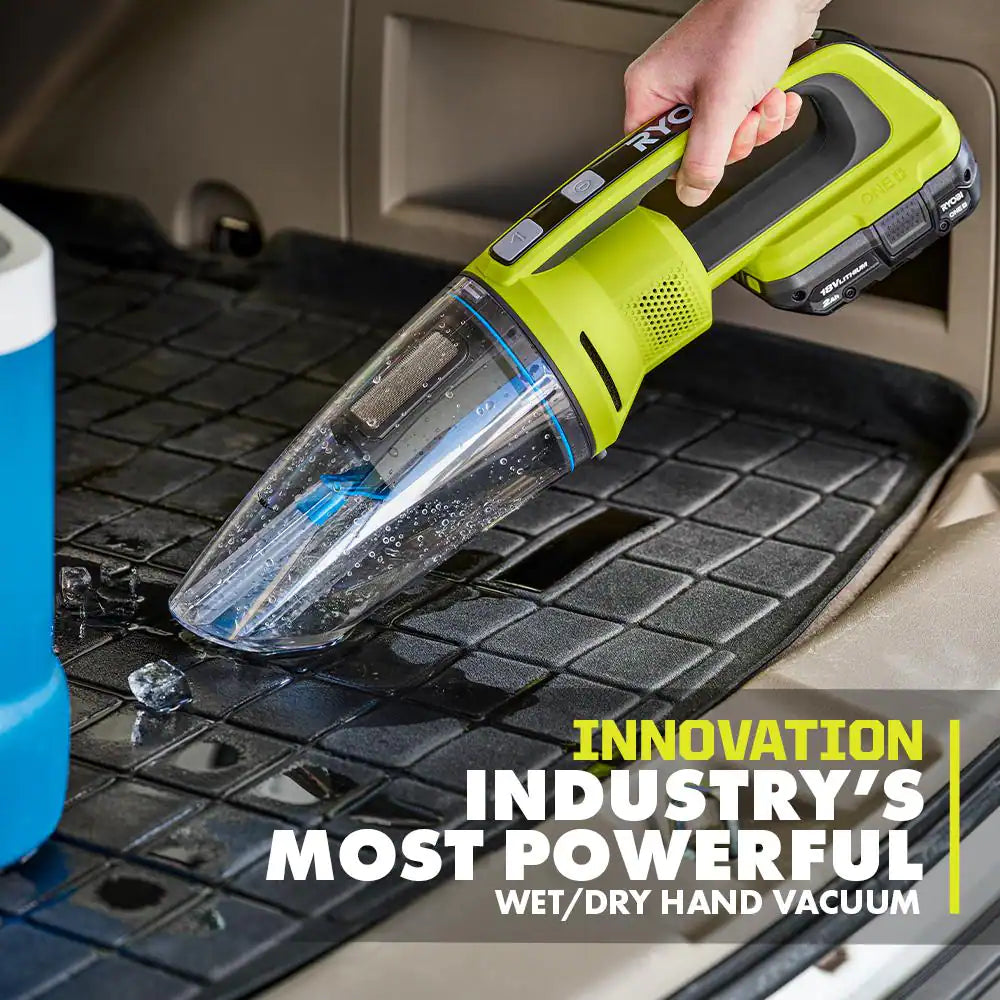 ONE+ 18V Cordless Wet/Dry Hand Vacuum Kit with 2.0 Ah Battery and Charger
