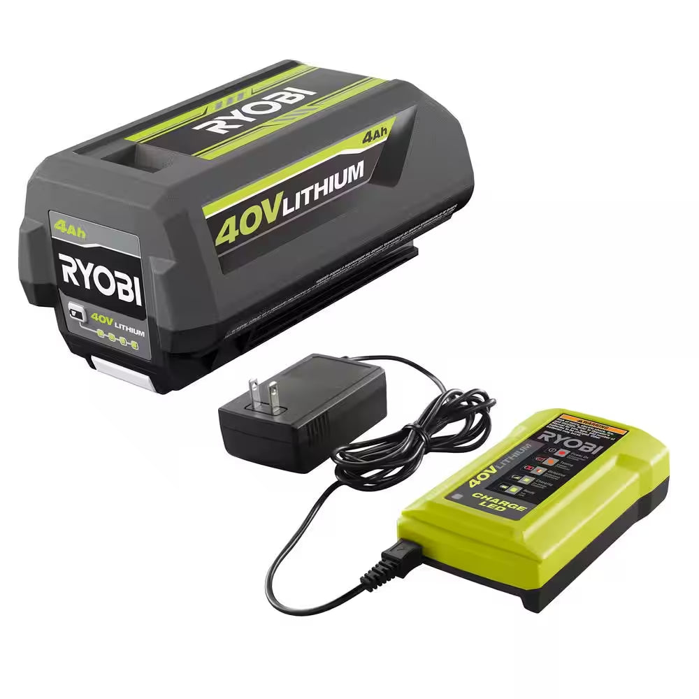 40V Brushless 125 MPH 550 CFM Cordless Battery Whisper Series Jet Fan Blower with 4.0 Ah Battery and Charger