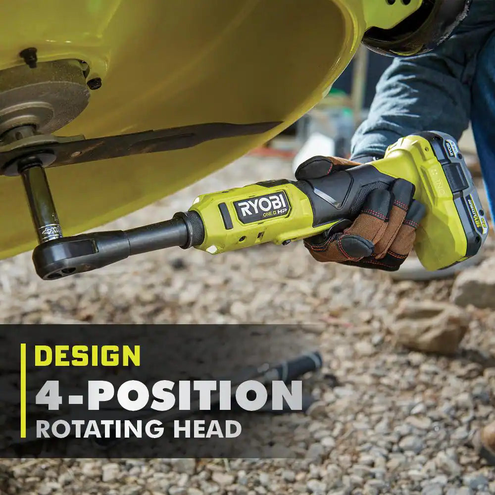 ONE+ HP 18V Brushless Cordless 3/8 In. Extended Reach Ratchet (Tool Only)