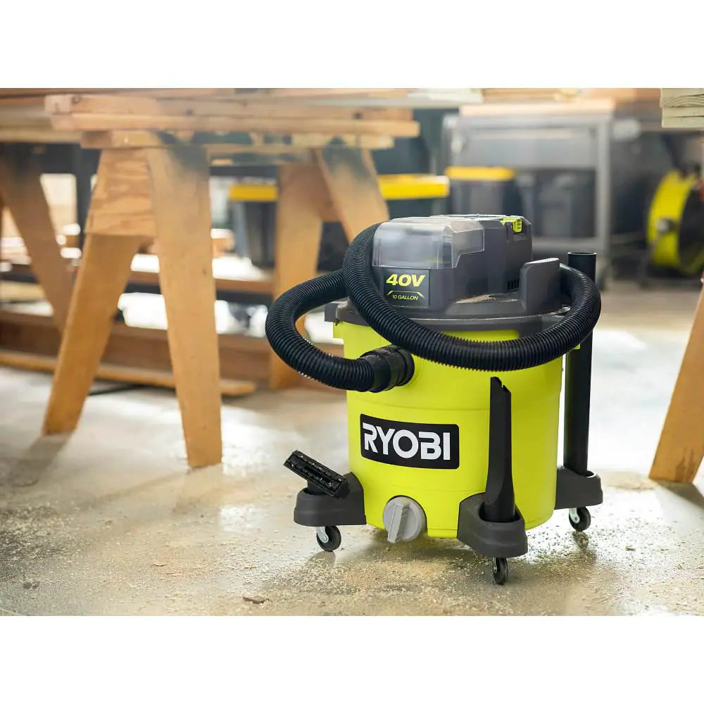 40V 10 Gal. Cordless Wet/Dry Vacuum Kit with 40V 4.0 Ah Battery and 40V Charger