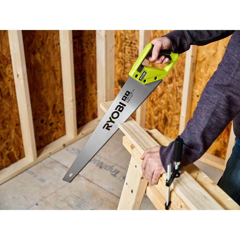 20 In. 7 TPI Hand Saw with Steel Blade