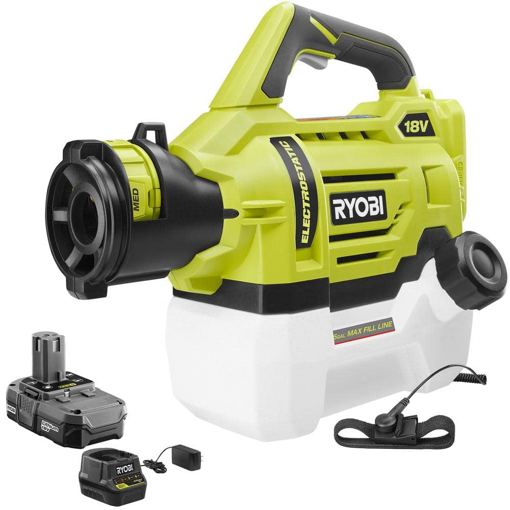 ONE+ 18V Cordless Electrostatic 0.5 Gal Sprayer with 2.0 Ah Battery and Charger