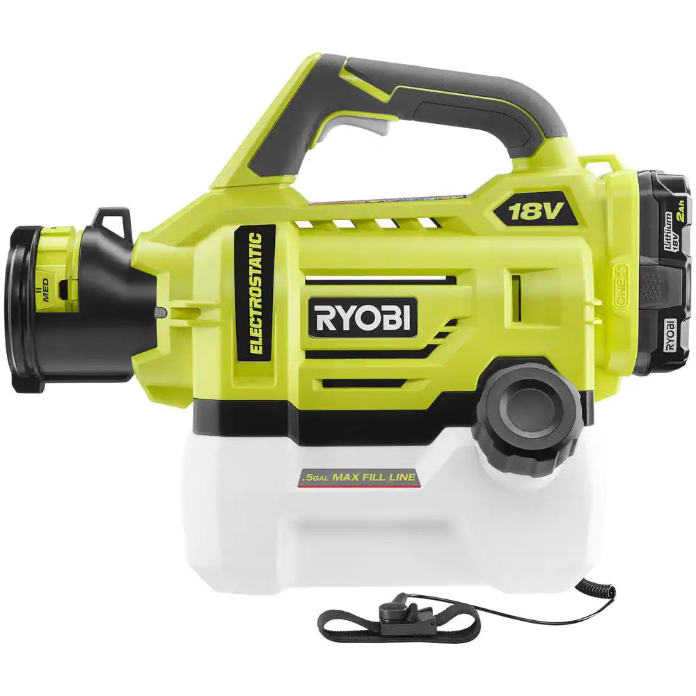ONE+ 18V Cordless Electrostatic 0.5 Gal Sprayer with 2.0 Ah Battery and Charger