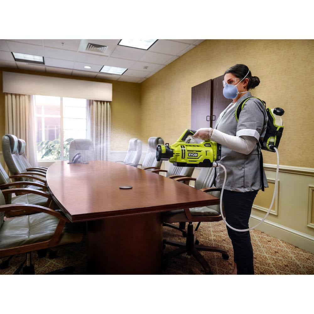 ONE+ 18V Cordless Electrostatic 1 Gal. Sprayer W/ Extra (2) Med. & (1) High Nozzles, (2) 2.0 Ah Batteries, & (1) Charger