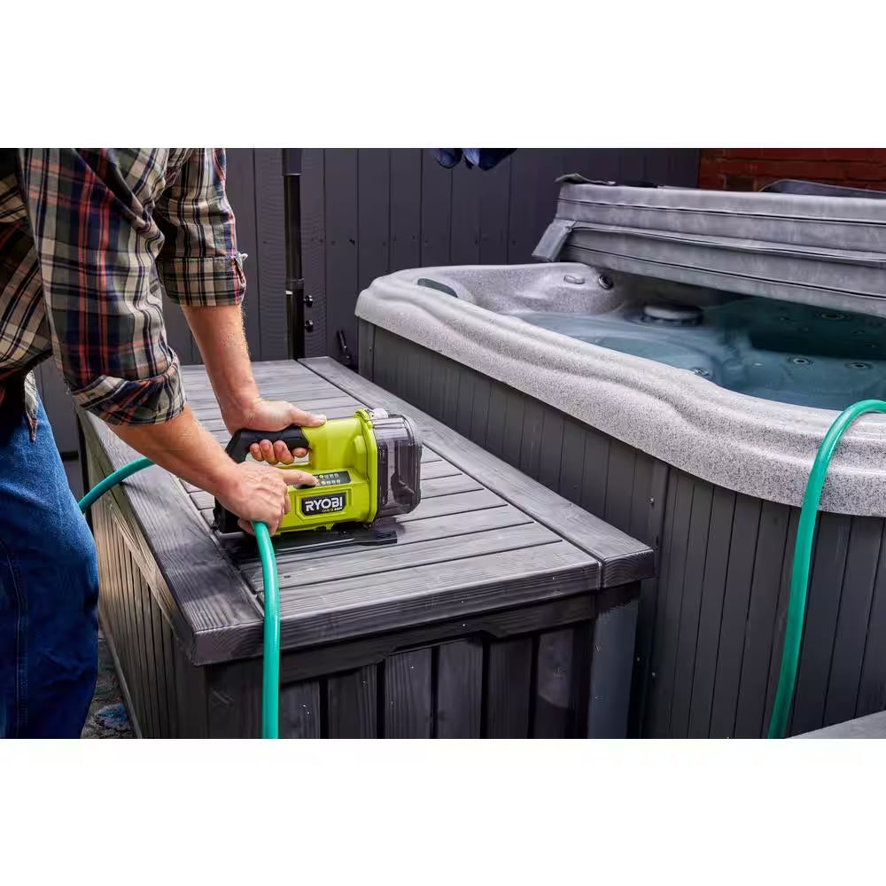 ONE+ HP 18V 1/4 Hp Cordless Battery Powered Transfer Pump with 2.0 Ah Battery and Charger