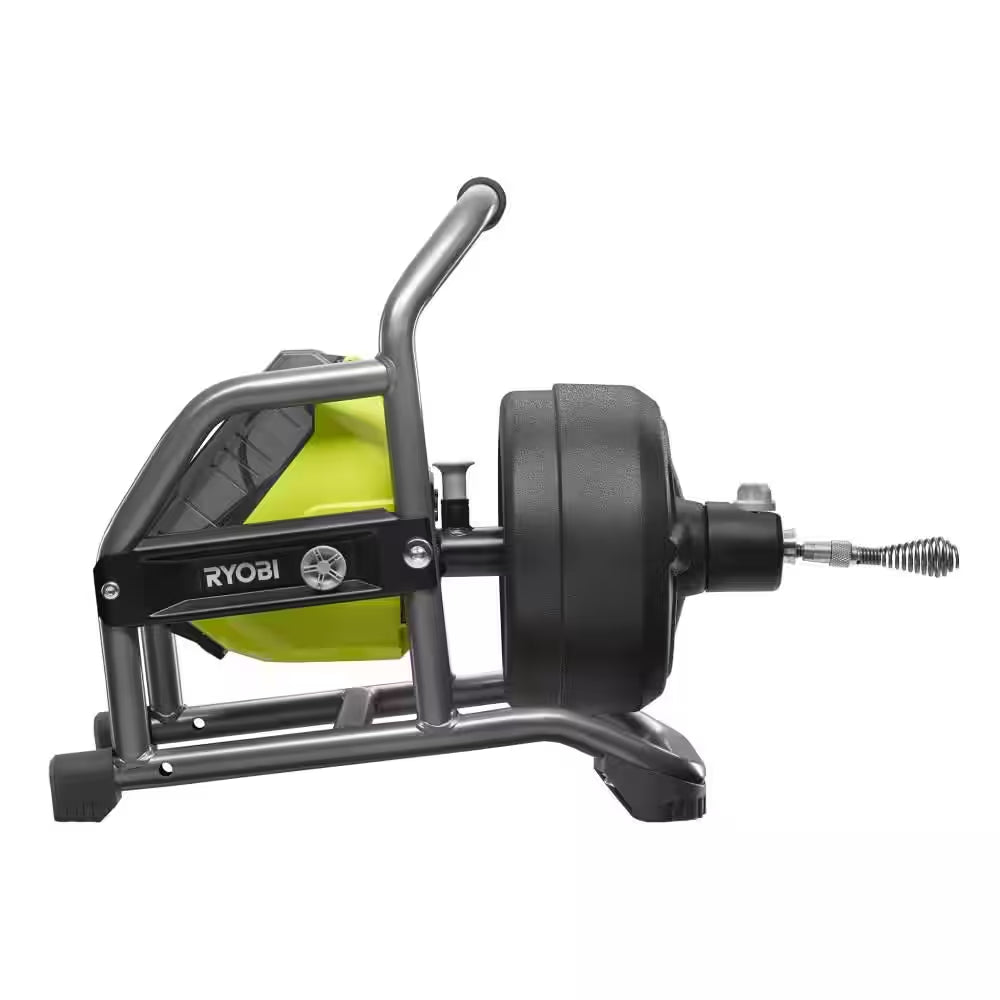 ONE+ 18V Hybrid Drain Auger Kit with 50 Ft. Cable, 2 Ah Battery, 18V Charger, and Accessories