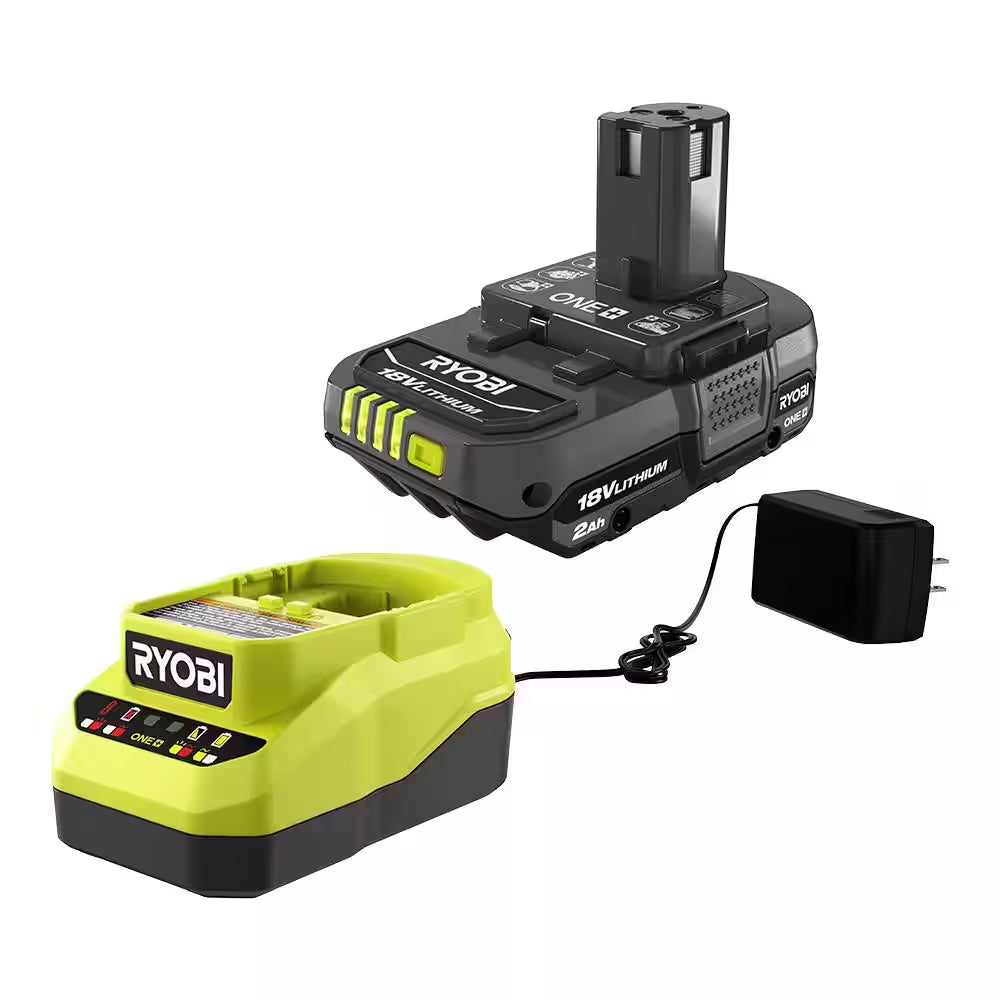 ONE+ 18V Hybrid Drain Auger and 2.0 Ah Compact Battery and Charger Starter Kit