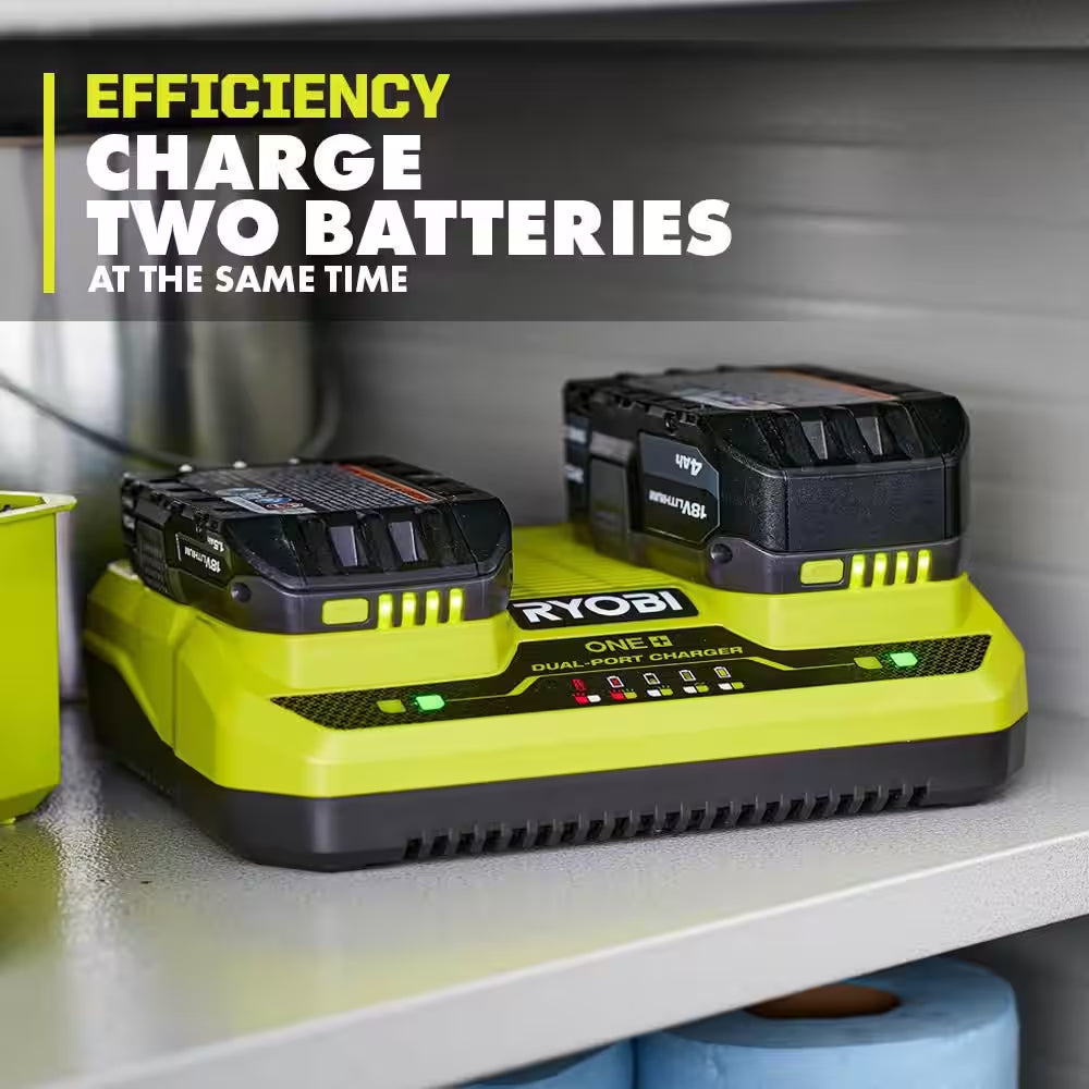 ONE+ 18V Dual-Port Simultaneous Charger
