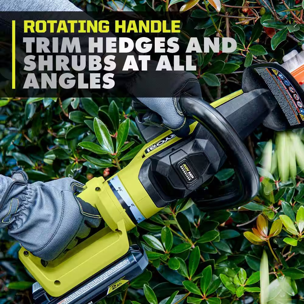 40V HP Brushless 26 In. Cordless Battery Hedge Trimmer with 2.0 Ah Battery and Charger