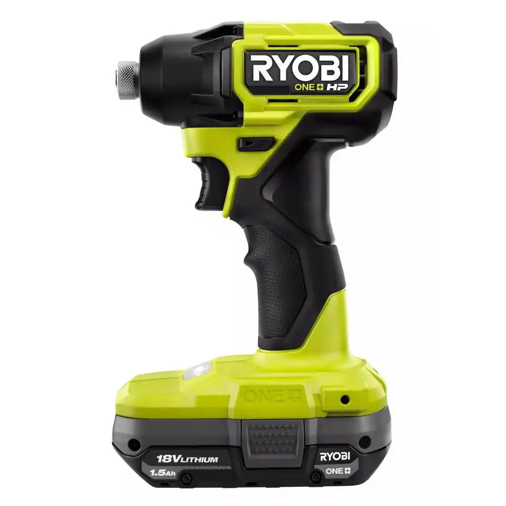 ONE+ HP 18V Brushless Cordless Compact 1/4 In. Impact Driver Kit with (2) 1.5 Ah Batteries, Charger and Bag