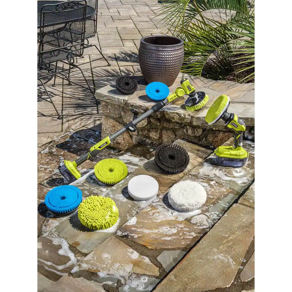 6 In. 4-Piece Microfiber Cleaning Kit for RYOBI P4500 and P4510 Scrubber Tools