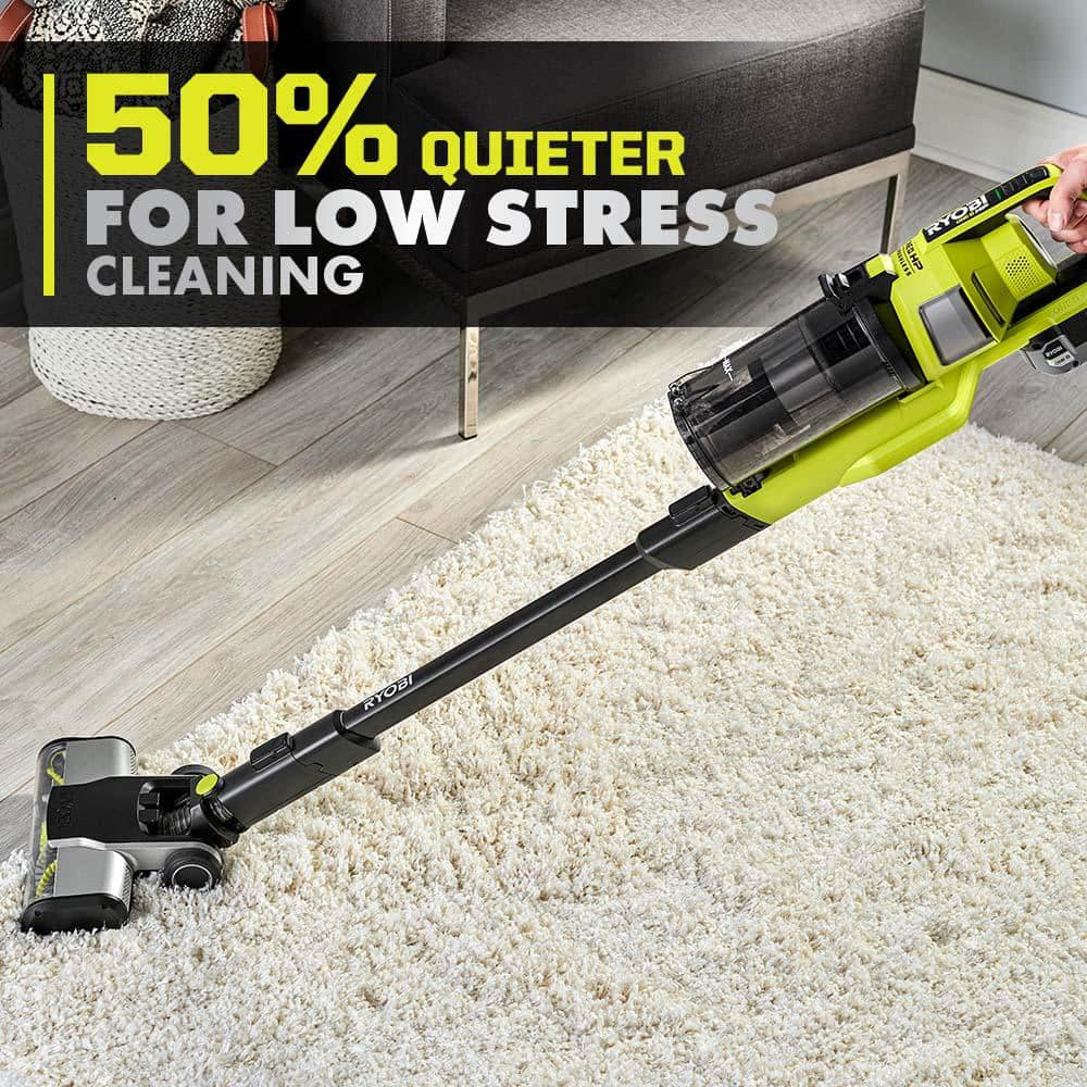 ONE+ HP 18V Brushless Cordless Pet Stick Vacuum Cleaner Kit with 4.0 Ah HIGH PERFORMANCE Battery and Charger