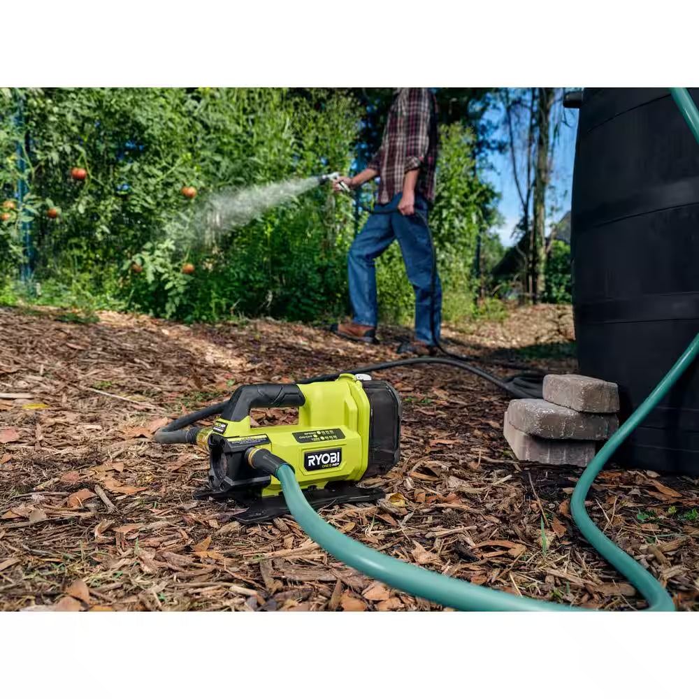 ONE+ HP 18V 1/4 Hp Cordless Battery Powered Transfer Pump with 2.0 Ah Battery and Charger