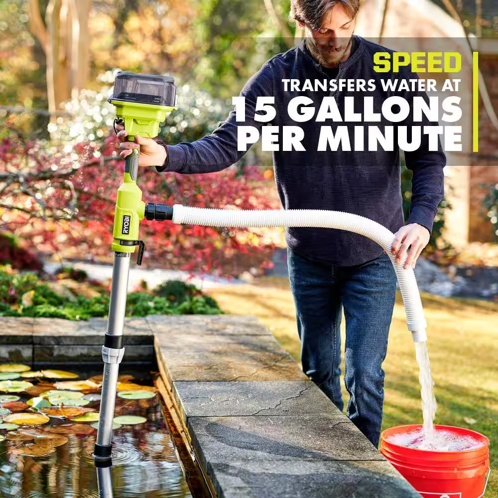 ONE+ 18-Volt Cordless 1/6 HP Telescoping Pole Pump (Tool Only)